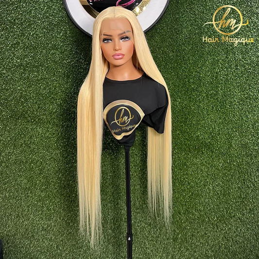 Blonde Straight Frontal Wig